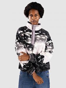 Флисовый пуловер Columbia Helvetia II Printed Cropped Half Snap Half-Zip Fleece Pullover, shale prp sisters/sh prp
