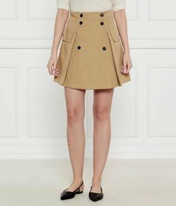 Юбка Weekend Maxmara с пуговицами и накладными карманами, бежевый