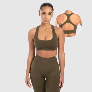 SMILODOX Женский спортивный бюстгальтер Louisa Khaki