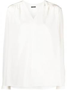 JOSEPH шелковая блузка с V-образным вырезом, нейтральный