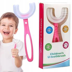 Детская зубная щетка 360 розовая для девочек Inna marka