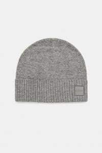 Шерстяная шапка Boss Orange, серый