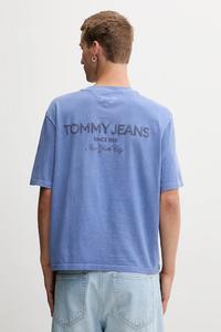 Хлопковая футболка Tommy Jeans, синий