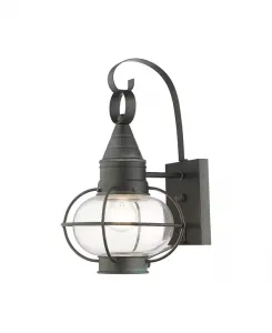 Уличный настенный фонарь Newburyport 1 Livex, charcoal