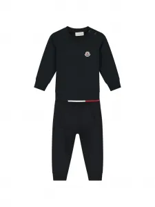 Спортивный костюм с логотипом Moncler Enfant, черный
