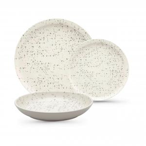 Набор посуды EMMA из 18 предметов, белый и бежевый, на 6 персон Novel, белый/бежевый