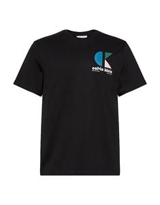 Футболка Calvin Klein Jeans с принтом на спине в стиле поп-арт, черная