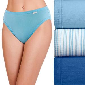 Женский Jockey Elance, 3 шт. Комплект трусиков французского кроя 1487, цвет Boardwalk Stripe