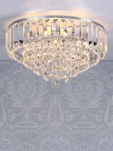 Потолочный светильник Vienna Crystal Flush Laura Ashley, Clear/Polished Chrome