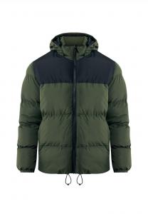 Зимняя куртка PUFFER WITH DETACHABLE HOOD Mexx, зеленый
