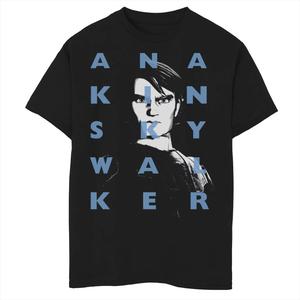 Футболка с надписью «Энакин Скайуокер» для мальчиков 8–20 лет «Звездные войны: Войны клонов» Star Wars