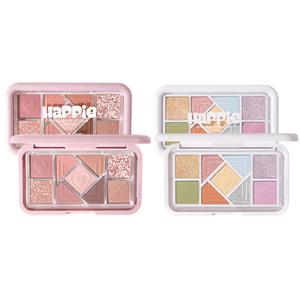 Hold Live Маленькая розовая палетка с девятью цветами теней для век, легко растушевываются, шиммер, натуральный