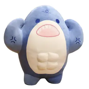 Плюшевая кукла Muscle Shark 50см/70см высота JIZHUAN