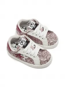 Кроссовки с блестками и звездами 2 Star Kids, розовый