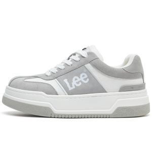 Lee Белые кроссовки с противоскользящей подошвой для скейтбординга, мужские, белые, серые