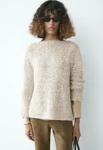 Джемпер с вырезом-лодочкой Massimo Dutti, Beige