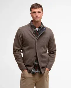 Мужской свитер на молнии Barbour, серый