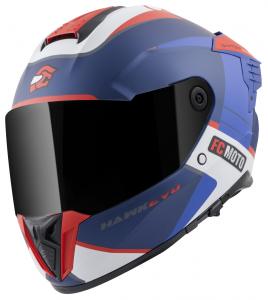 Шлем FC-Moto hawk evo-x, Black Matt/Red/Blue/White