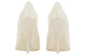 Ferragamo Белые женские туфли на высоком каблуке 10,5 см из лакированной кожи