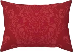 Pevtufa Чехол для подушки винтажный бордовый с принтом Vintage Burgundy