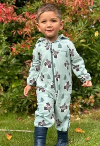 Комбинезон из енотового флиса Geggamoja, Green