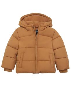 Детская флисовая куртка с капюшоном "Облако" для мальчиков Rokka&Rolla, Warm tan