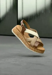 Сандалии на танкетке Gabor, Cognac/Pan