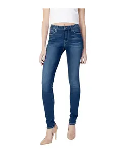 Синие кружевные узкие джинсы Pepe Jeans, синий