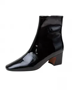 Остроносые ботинки до щиколотки на кубинском каблуке Linea Paolo, черный