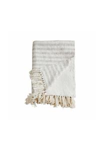 Плед Марпент кремовый/серый Loberon, кремовый/серый