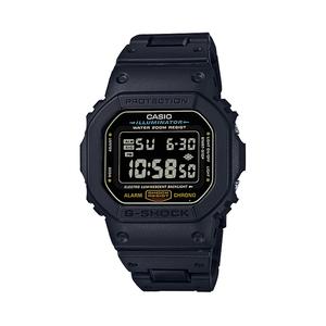 CASIO Часы Unisex Black Watch, DW-5600E-1 Modified-Reverse Display Plastic Steel Strap
