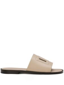 Dolce & Gabbana кожаные сандалии, нейтральный цвет