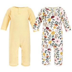 Детский комбинезон с утеплителем для девочки, осенний ботанический принт, 3-6 месяцев Hudson Baby