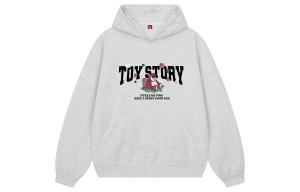 Толстовка унисекс с капюшоном, утолщенные, плотные Disney, белый heather серый fleece-lined