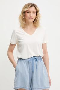 Футболка с модалом Answear.Lab, бежевый