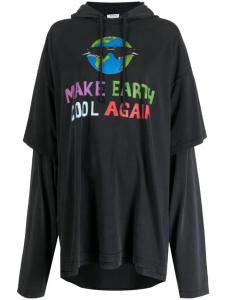 VETEMENTS худи Cool Earth, серый