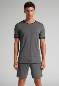 Пижамный комплект IUMAN Intimissimi Uomo KURZER BASIC SET, Dark Grey/Mottled Grey