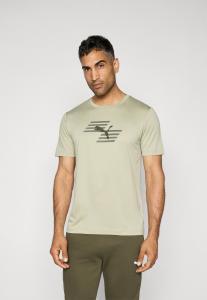 Футболка Puma HYROX GRAPHIC TEE, Lux Army/Khaki