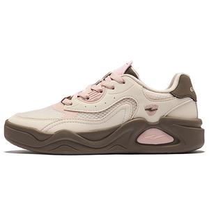 Erke Женские кроссовки для скейтбординга "Облака приходят" с противоскользящим покрытием, устойчивые к износу, цвет "эгг-ног серый коричневый камень"