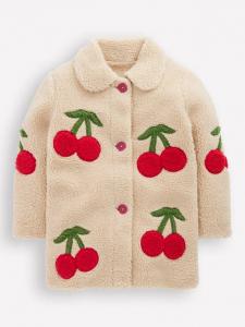 Детское пальто Borg Mini Boden, Cherry Applique