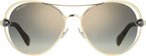 Солнцезащитные очки Jimmy Choo SARAH/S золотисто-серые, размер 56/17/140, женские, Gold