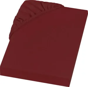 Простыня SETEX "Тонкая фланель REFIBRA", на 60 % состоящая из переработанных волокон 90х200 см, 1 шт., темно-красный