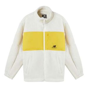 Куртка New Balance Lifestyle Cotton Warm Jacket 'White Yellow', белый