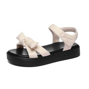 Женские сандалии на ремешках Golden Silk Rabbit, бежевые