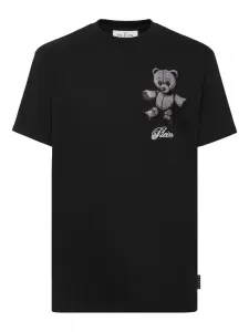 Футболка с декором Teddy Bear Philipp Plein, черный
