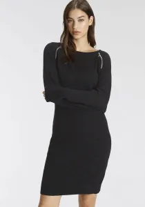 Трикотажное платье Tamaris, на молнии - НОВАЯ КОЛЛЕКЦИЯ, черный