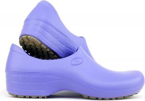 Женские удобные рабочие туфли - для поваров, медсестер, кухни - сабо для работы - водонепроницаемые, противоскользящие Sticky, Lilac