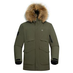 Пуховик мужской авокадо зеленый Halti