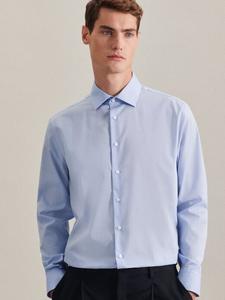 Деловая рубашка с длинным рукавом Seidensticker, голубой