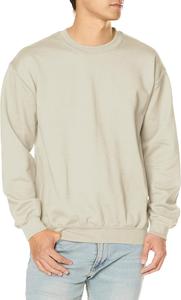 Толстовка Gildan, 8.0 унций, плотная смесовая ткань, с круглым вырезом, песочный